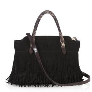 Like new: BUCO Fringe tote in black